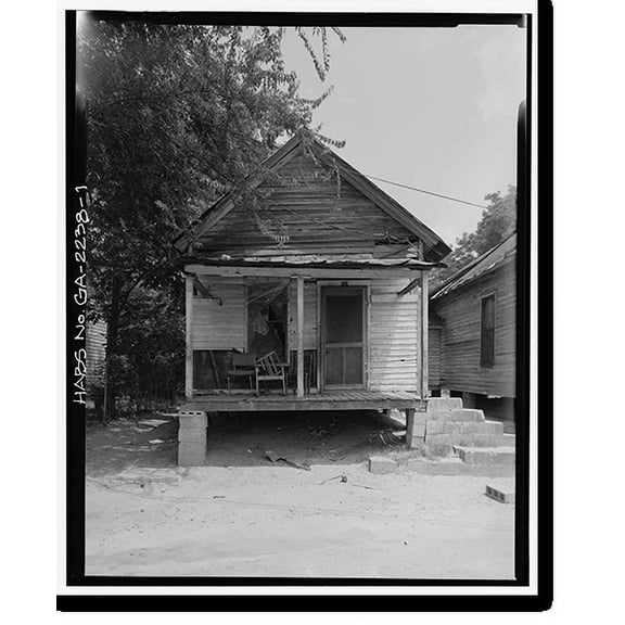 Historic Print, Drane's Rental House B, 109 Hudson Lane, Americus, Sumter County, GA, 16" x 20"