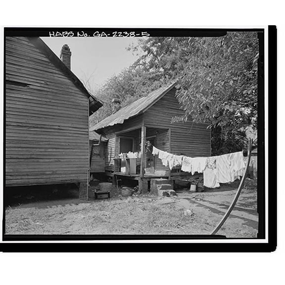 Historic Print, Drane's Rental House B, 109 Hudson Lane, Americus, Sumter County, GA - 5, 18" x 24"