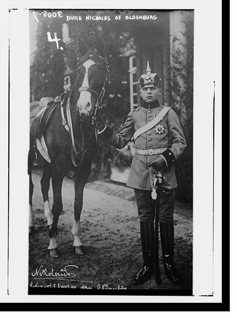 Historic Print, Duke Nicholas of Oldenberg, 16" x 20"