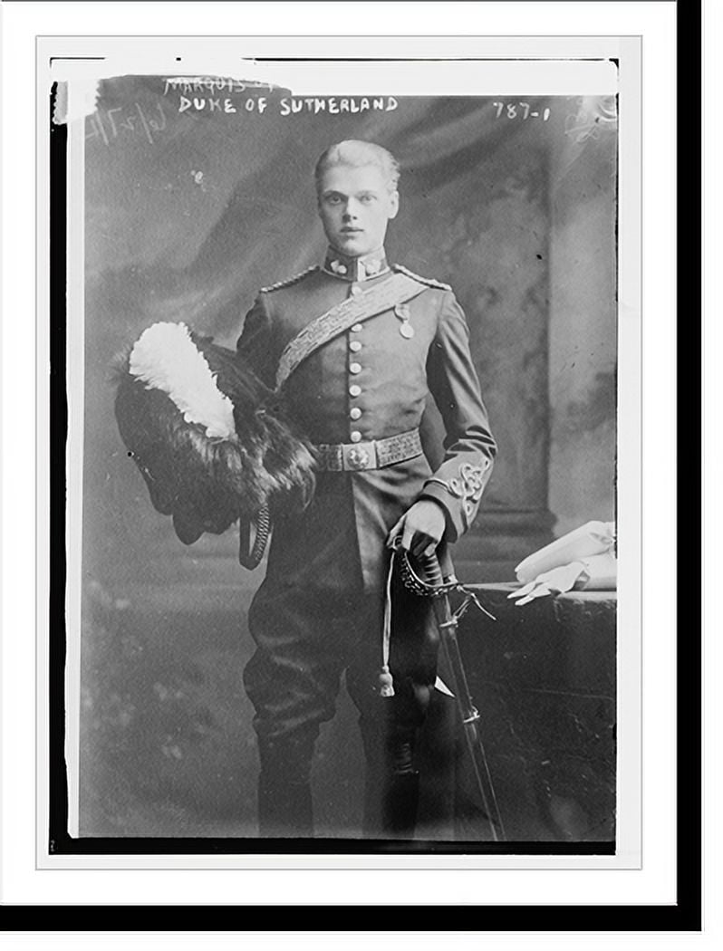 Historic Print, Duke of Sutherland, in uniform, 16" x 20"