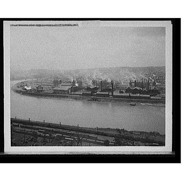 Historic Print, Duquesne Steel Plant, Carnegie Steel Co., Duquesne, Pa