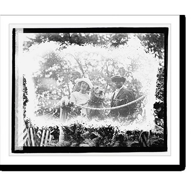 Historic Print, Durst annual parade, Laddie Boy & Isley Randall, 5/13