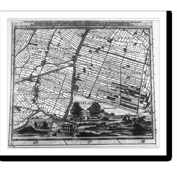 Historic Print, [Dutch Polder maps from G&M Div., repr. in LCQJ July 7] - 6, 18" x 24"