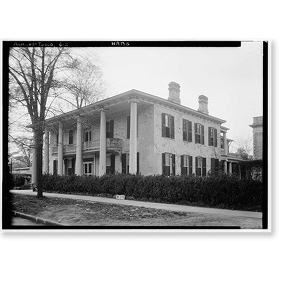 Historic Print, E. N. C. Snow House, 2414 Eighth Street, Tuscaloosa, Tuscaloosa County, AL - 2, 16" x 20"