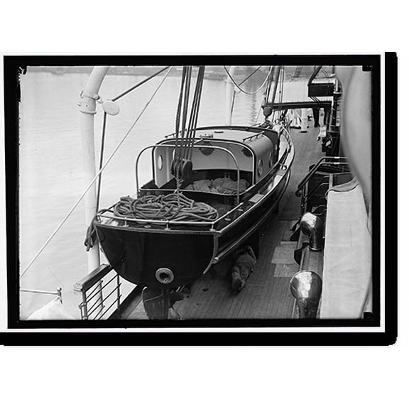 Historic Print, EITEL FRIEDRICH. UNITED STATES NAVY. GERMAN SHIP TAKEN OVER BY U.S. CROWDED WITH CREWS OF CAPTURED SHIPS, 16" x 20"