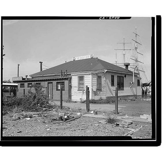 Historic Print, Eagle Cafe, 2566 Powell Street (moved to Pier 39), San Francisco, San Francisco County, CA - 3, 16" x 20"