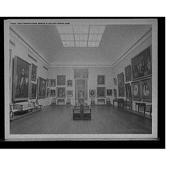 Historic Print, Early American Room, Museum of Fine Arts, Boston, Mass., 16" x 20"