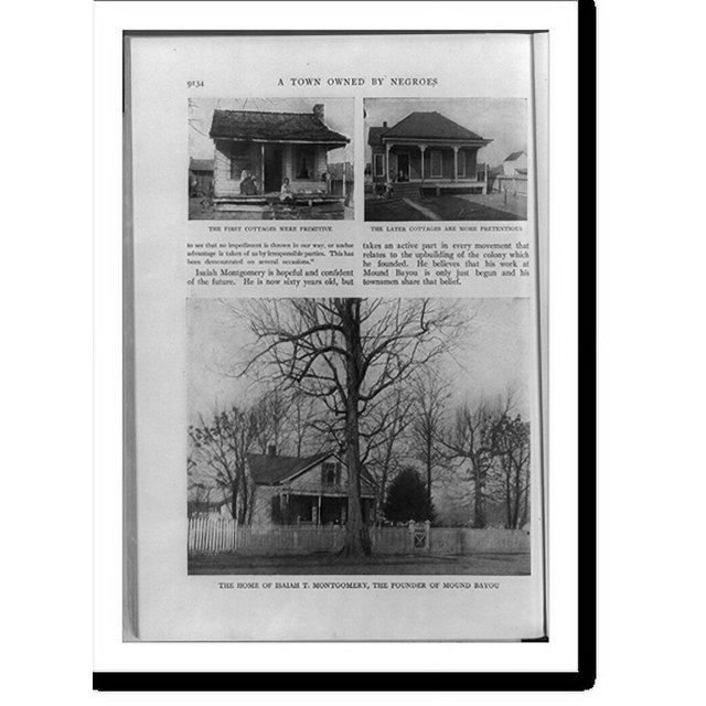 Historic Print, [Early cottage, later cottage, and home of I.T