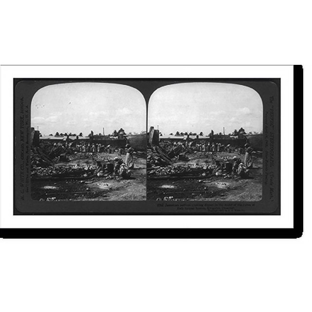 Historic Print, [Earthquake, Kingston, Jamaica, 1907] Jamaican natives