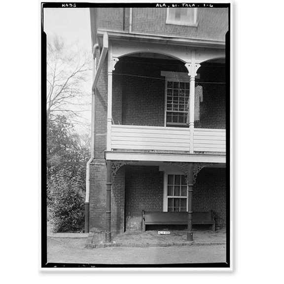 Historic Print, East Alabama Masonic Female Institute, 205 East South Street, Talladega, Talladega County, AL - 6, 16" x 20"