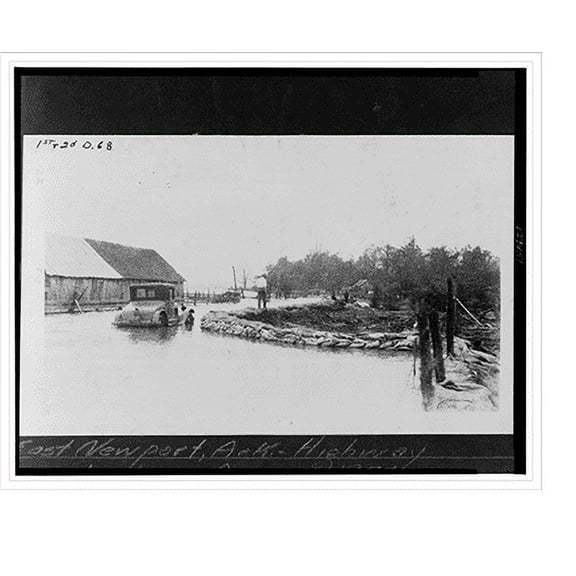 Historic Print, East Newport, Ark., highway protection - 2, 18" x 24"