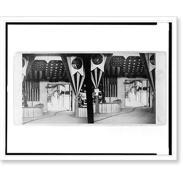 Historic Print, [East corridor Metropolitan Fair New York City], 16" x