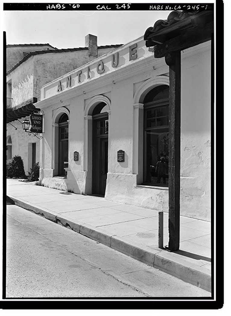 Historic Print, East de la Guerra Street Building), Santa