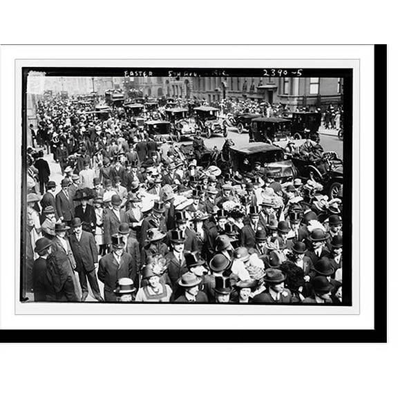 Historic Print, Easter - 5th Ave. 1912 - 5, 18" x 24"
