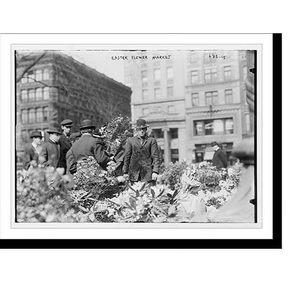 Historic Print, Easter Flower Market, Union Square, New York, 18" x 24"