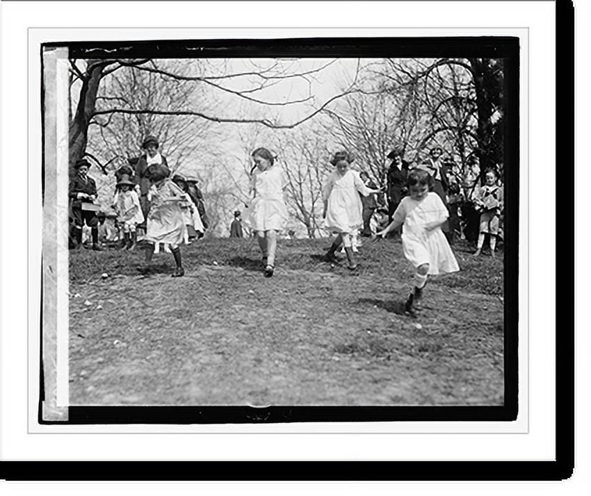 Historic Print, Easter egg rolling, 1921, 3/28/21, 16" x 20"