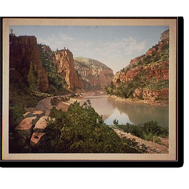 Historic Print, Echo Cliffs, Grand River Canyon, Colo., 16" x 20
