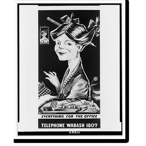 Historic Print, Ed. A. Garvey & Co. Everything for the office, 16" x 20"