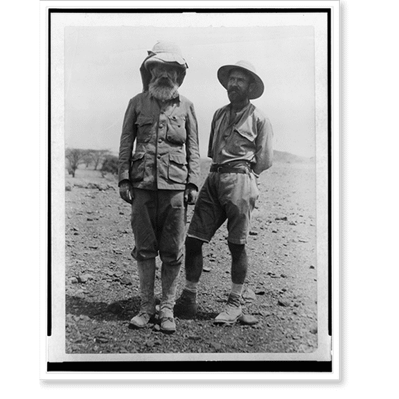 Historic Print, [Edgar A. Mearns and Childs Frick, full-length portrait, standing, during Frick expedition to Abyssinia], 18" x 24"