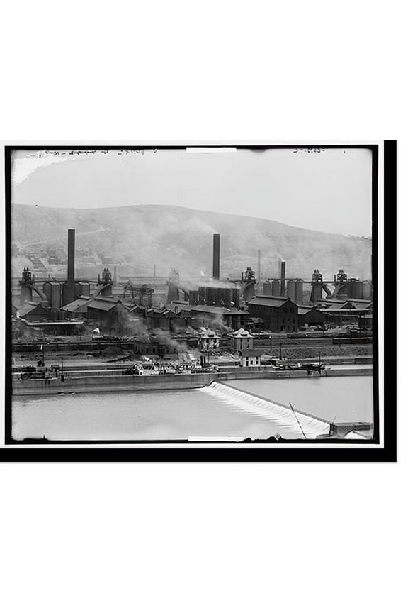 Historic Print, Edgar Thomson [i.e. Thompson] Works, Carnegie Steel Co., Braddock, Pa. - 3, 16" x 20"