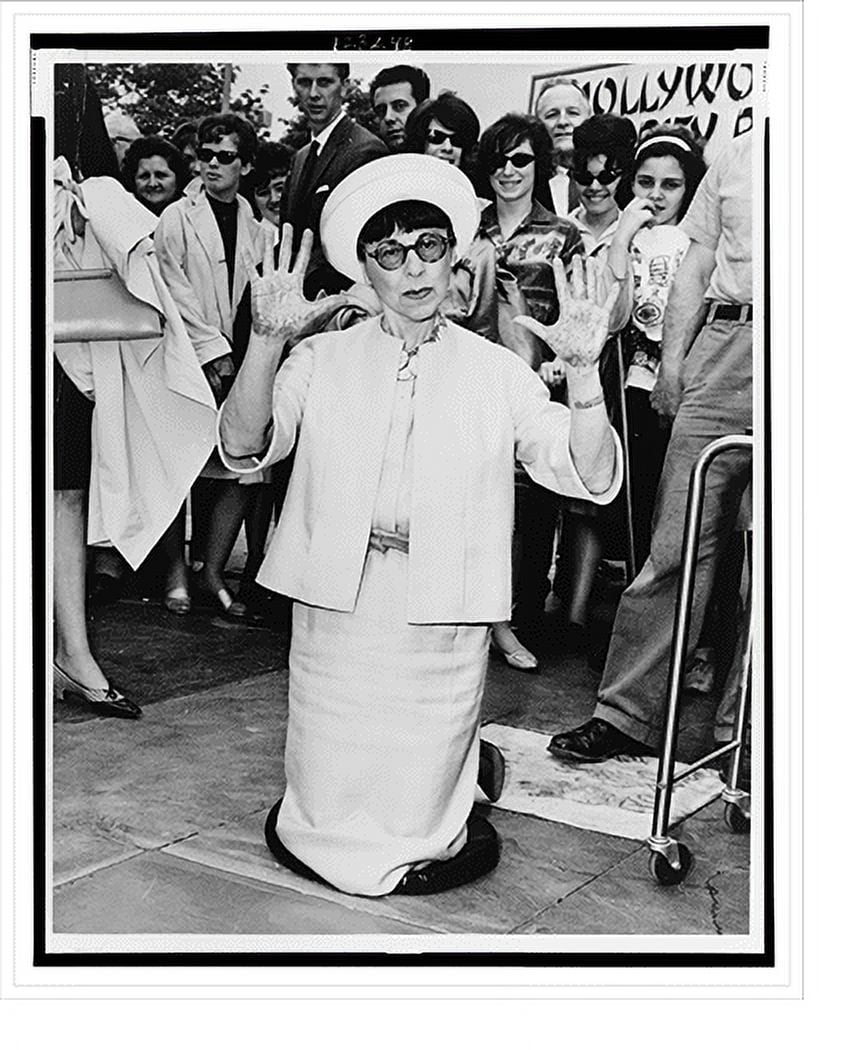 Historic Print, [Edith Head, three-quarter length portrait, kneeling ...