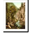 thumbnail image 1 of Historic Print, Edmunds Klamm boat station Bohemian Switzerland Bohemia Austro-Hungary, 16" x 20", 1 of 3
