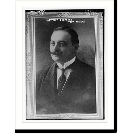 Historic Print, Eduardo Schaerer, Pres. Paraguay - 2, 16" x 20"