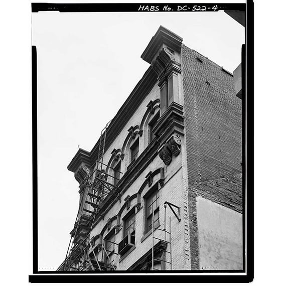 Historic Print, Edward Abner Building, 413-415 Ninth Street, Northwest, Washington, District of Columbia, DC - 4, 18" x 24"