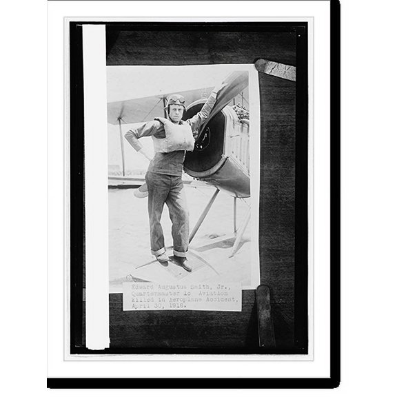 Historic Print, [Edward Augustus Smith, Jr., Quartermaster lc aviation killed in aeroplane accident, Apr, 16" x 20"
