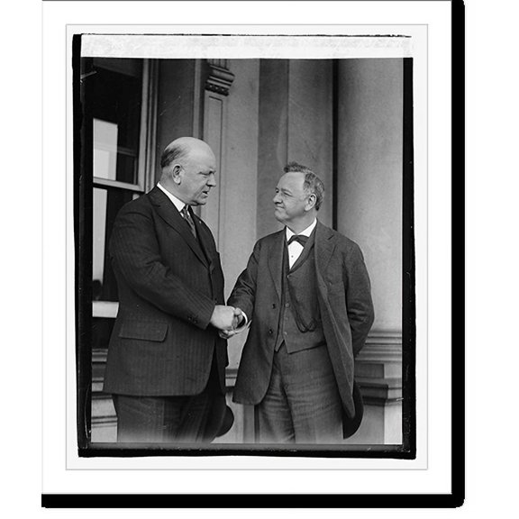 Historic Print, Edwin Denby & Josephus Daniels, 3/2/21, 16" x 20"