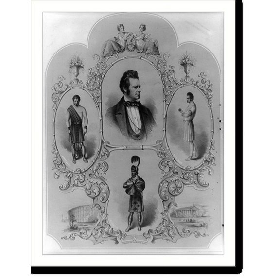 Historic Print, Edwin Forrest, 18" x 24"