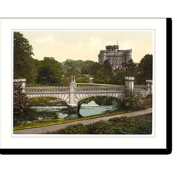 Historic Print, Eglington Castle Irvine Scotland, 16" x 20"