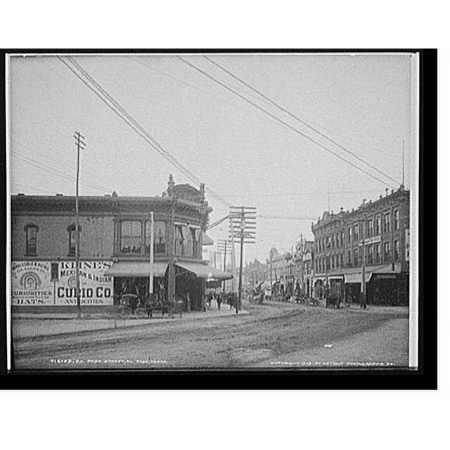 Historic Print, El Paso Street, El Paso, Texas 2, 16" x 20"