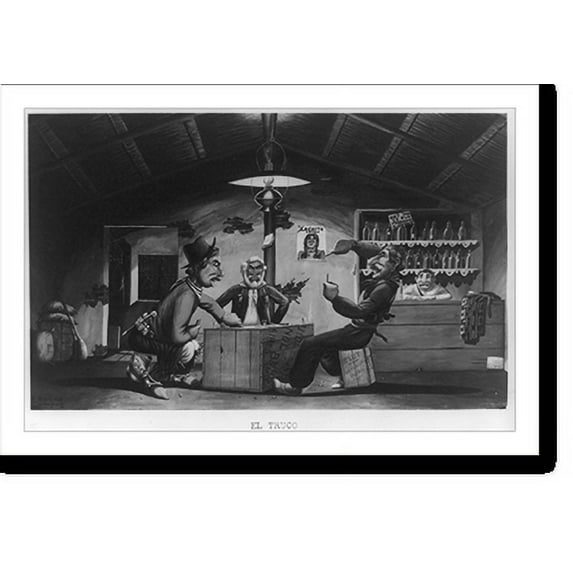 Historic Print, El truco.F. Molina Campos., 16" x 20"