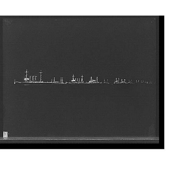 Historic Print, [Electric illumination of fleet, Hampton Roads, Va