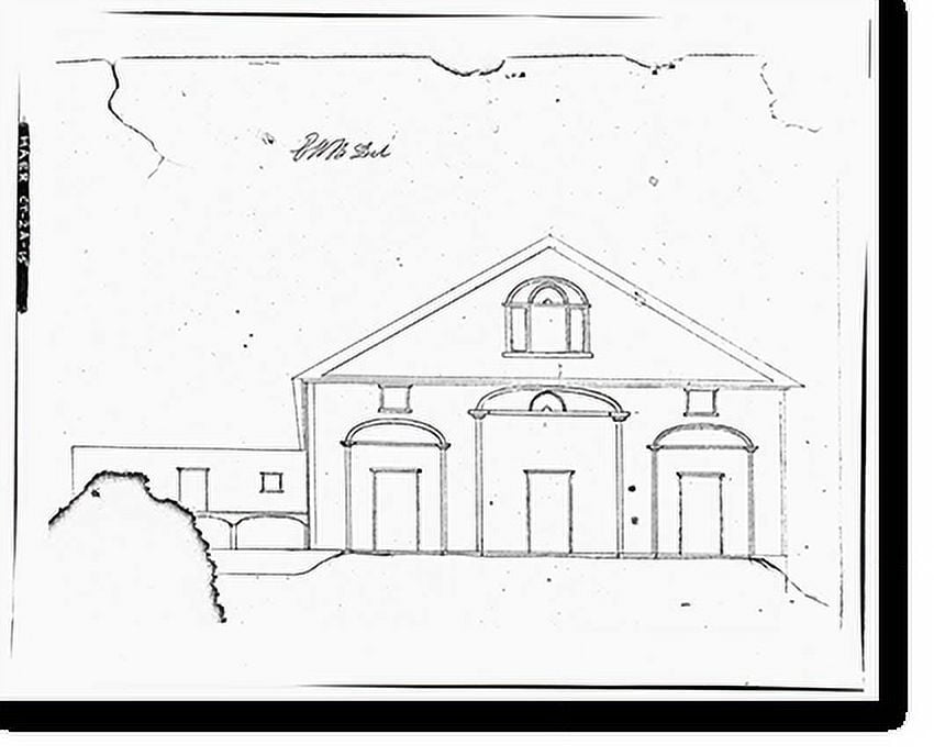 Historic Print, Eli Whitney Armory, Barn, Whitney Avenue, Hamden, New