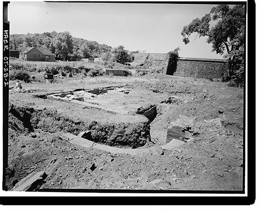Historic Print, Eli Whitney Armory, Building, Mill River, Hamden