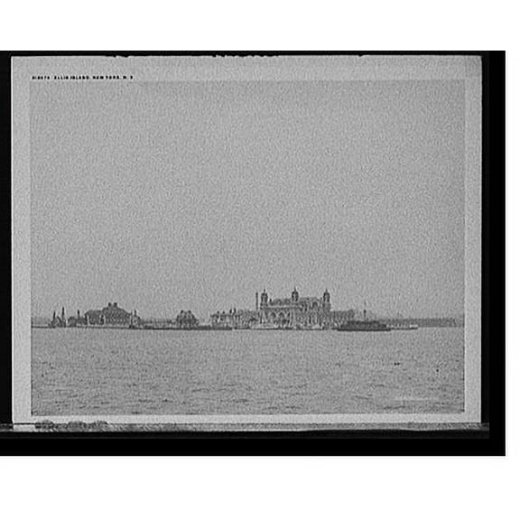 Historic Print, Ellis Island, New York, N.Y., 18" x 24"