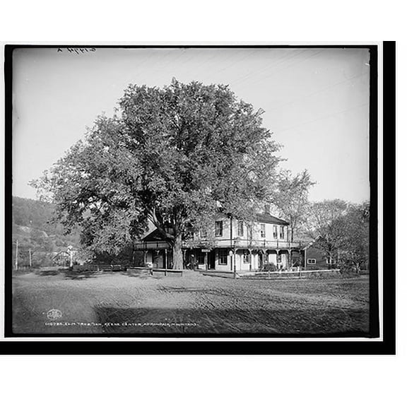 Historic Print, Elm Tree Inn, Keene Center, Adirondack Mountains, 18" x 24"