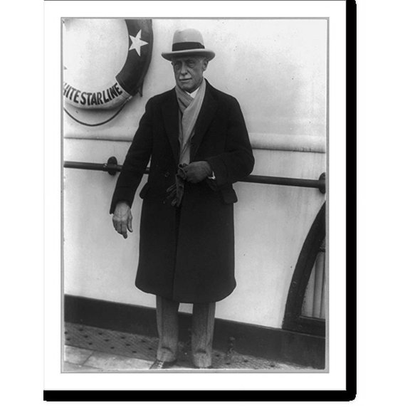 Historic Print, Elmer A. Sperry on the S.S. MAJESTIC, 18" x 24"