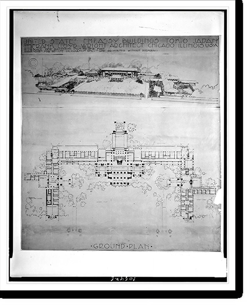 Embassy Building Draw Historic Print, [Embassy building (United States Embassy Buildings ...