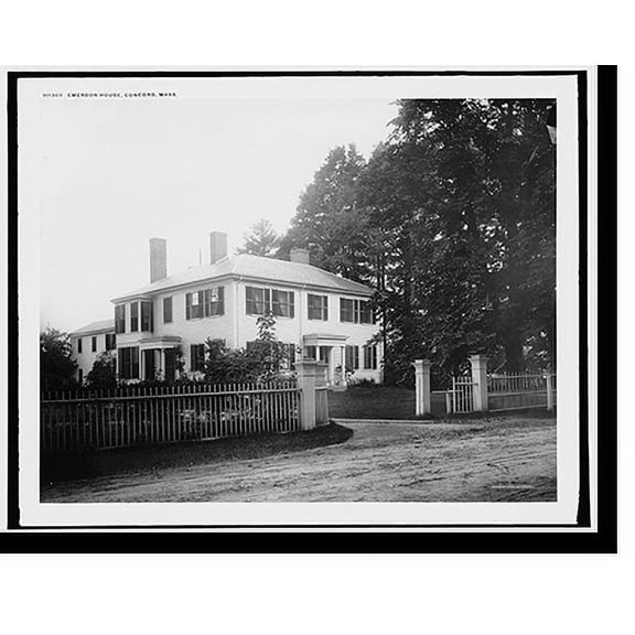 Historic Print, Emerson House, Concord, Mass., 16" x 20"