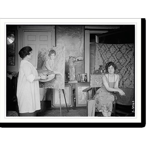 Historic Print, Emily Nichols Hatch painting __ portrait, 18" x 24"