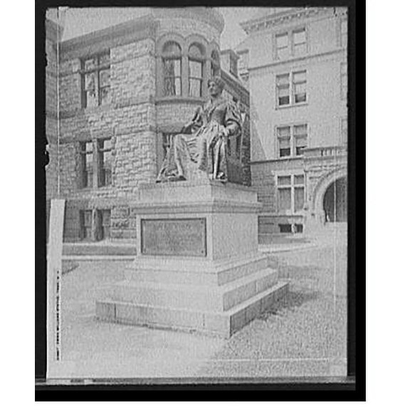 Historic Print, Emma Willard statue, Troy, N.Y., 18" x 24"