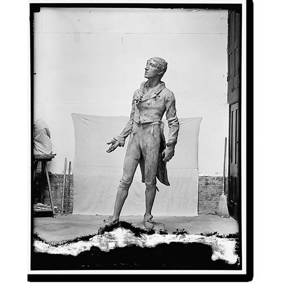 Historic Print, Emmett statue - 2, 18" x 24"