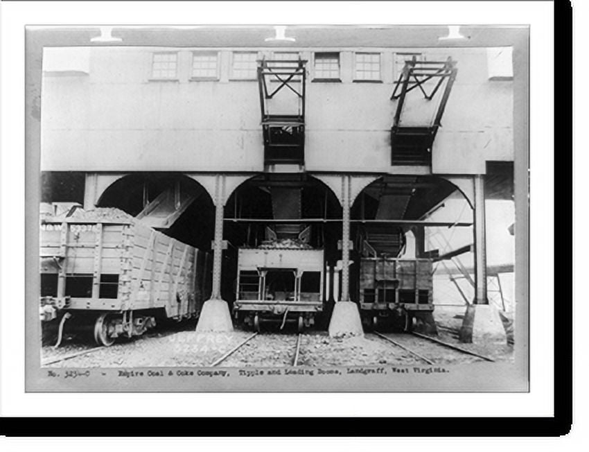 Historic Print, Empire Coal & Coke Company, tipple and loading booms