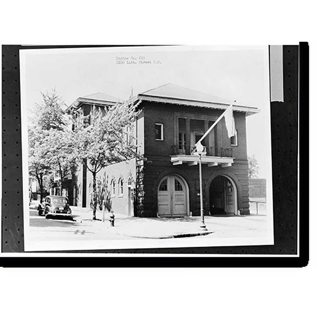 Historic Print, Engine Company Number Fifteen, Firehouse, 2100