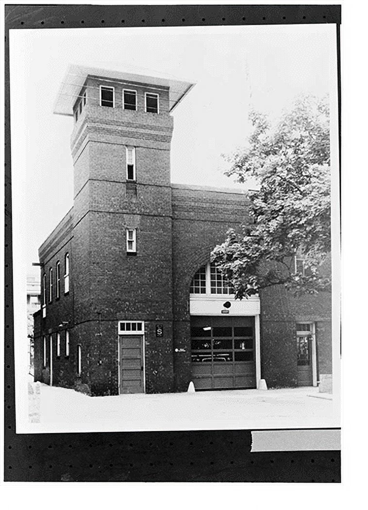 Historic Print, Engine Company Number Seventeen, Firehouse, 1227 Monroe