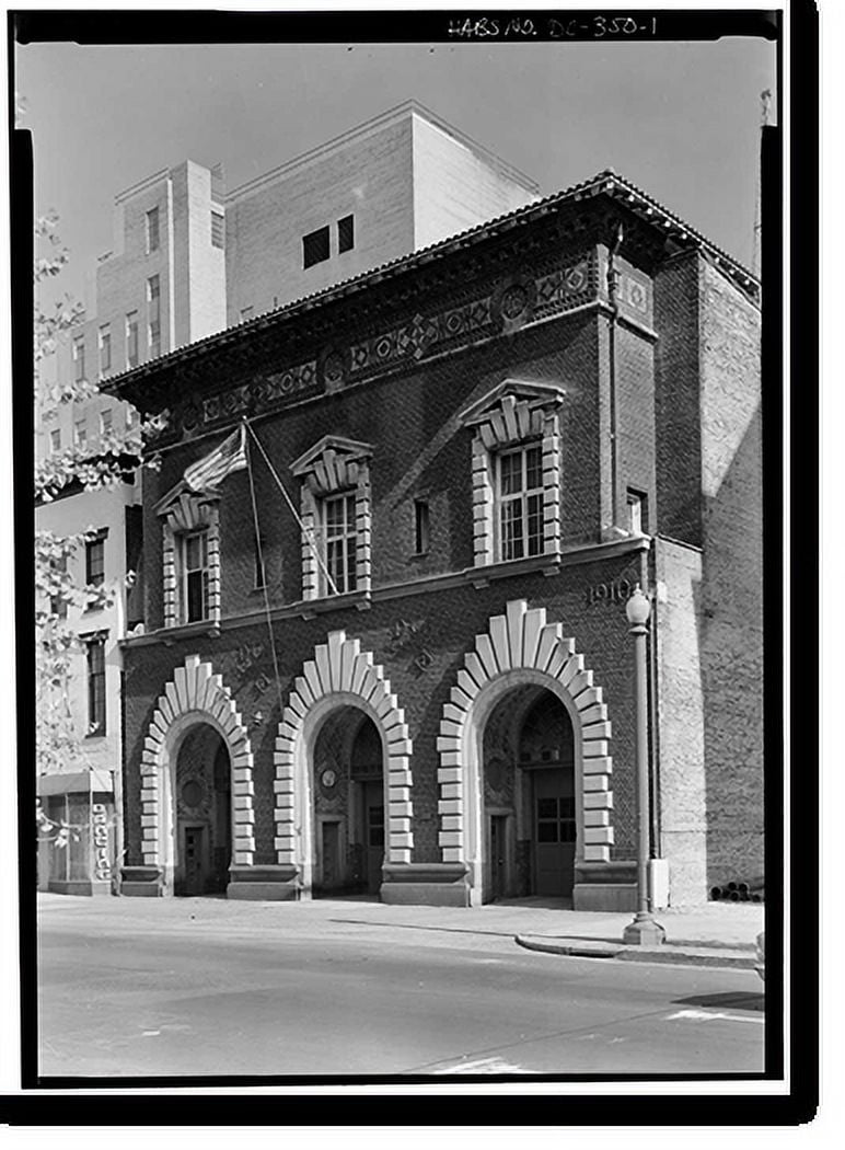 Historic Print, Engine Company Number Two, Firehouse, 719 Twelfth