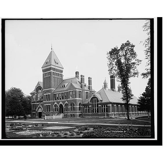 Historic Print, Engineering laboratory, U. of M., Ann Arbor, Michigan, 16" x 20"